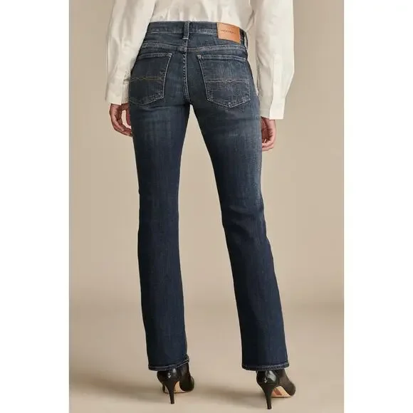 Lucky Brand Women Size 4/27 Regular Sweet Boot Mid-Rise Blue Jeans Dark Blue - Picture 2 of 9